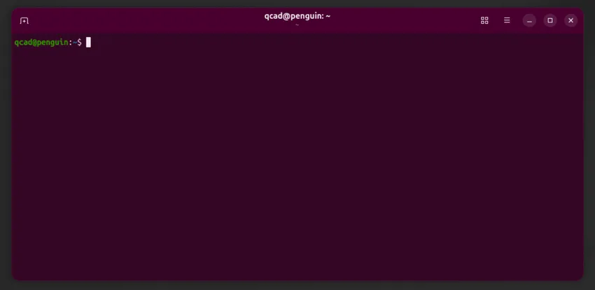 Une fenêtre de terminal affichant l'invite du shell