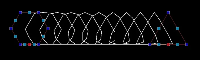 Morphing de polylignes fermées après alignement des points de départ