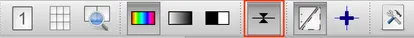 Le bouton d'activation du mode filet dans la barre d'outils de l'aperçu avant impression