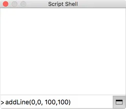 Saisie d'une commande dans la ligne de commande du Script Shell