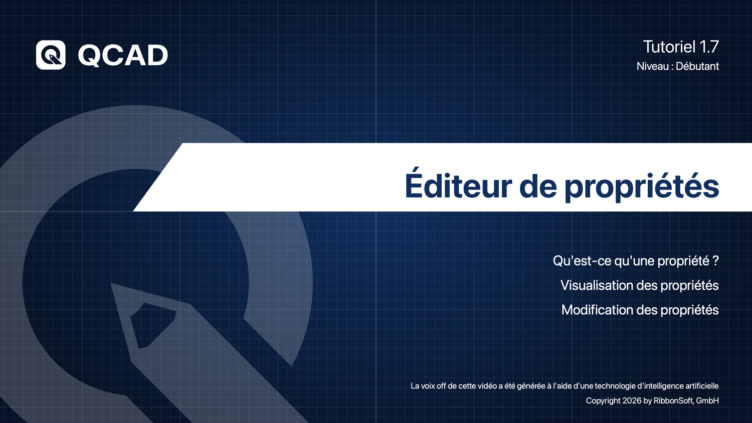 1.7 Éditeur de propriétés