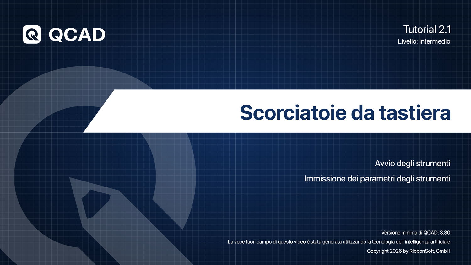 2.1 Scorciatoie da tastiera