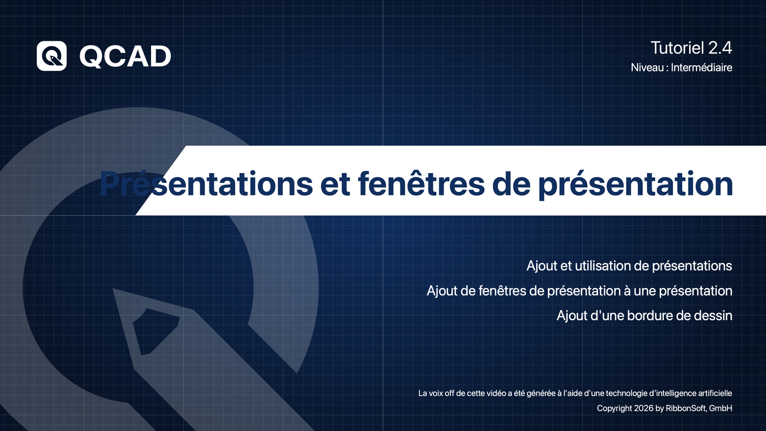 2.4 Présentations et fenêtres de présentation