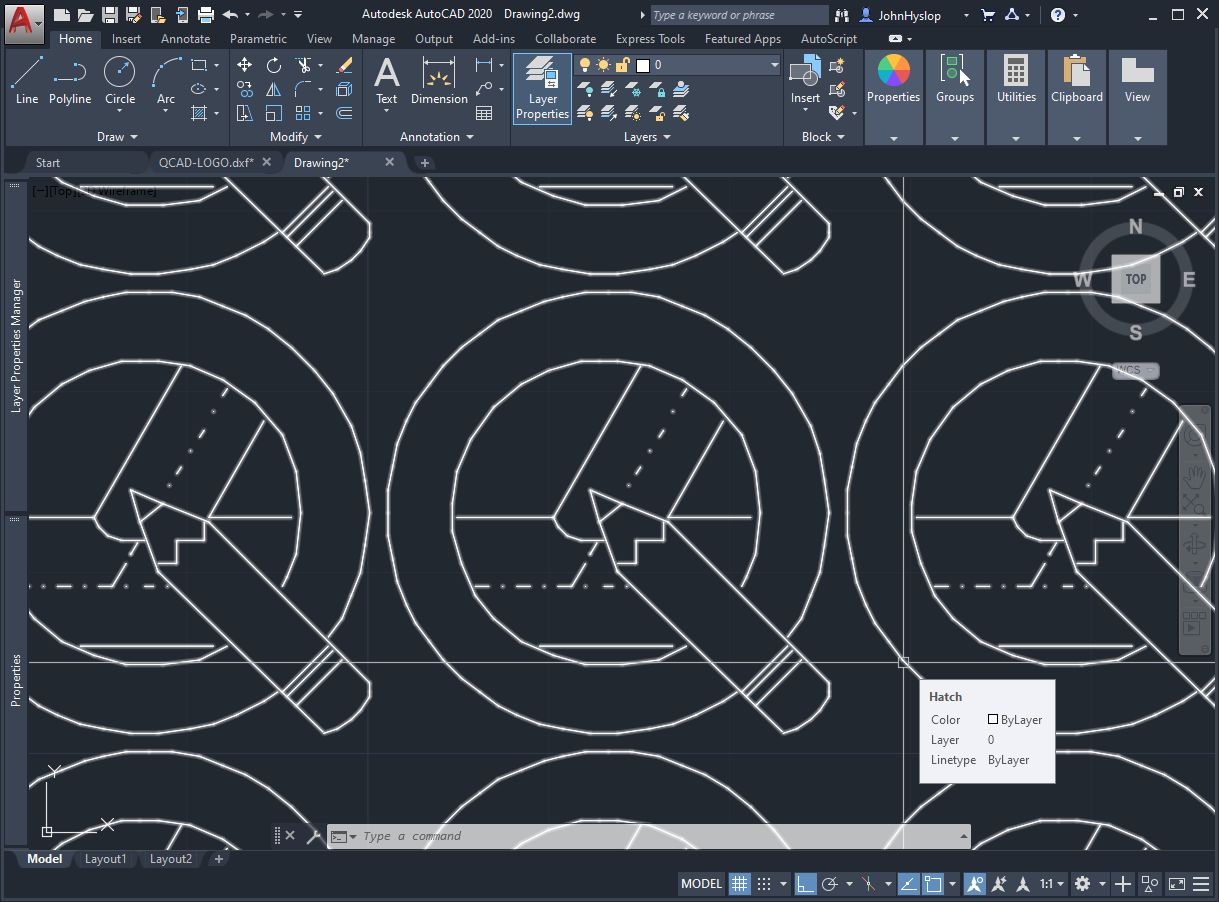 AutoCAD-QCAD-LOGO Original Created by Lisp File Closeup.jpg