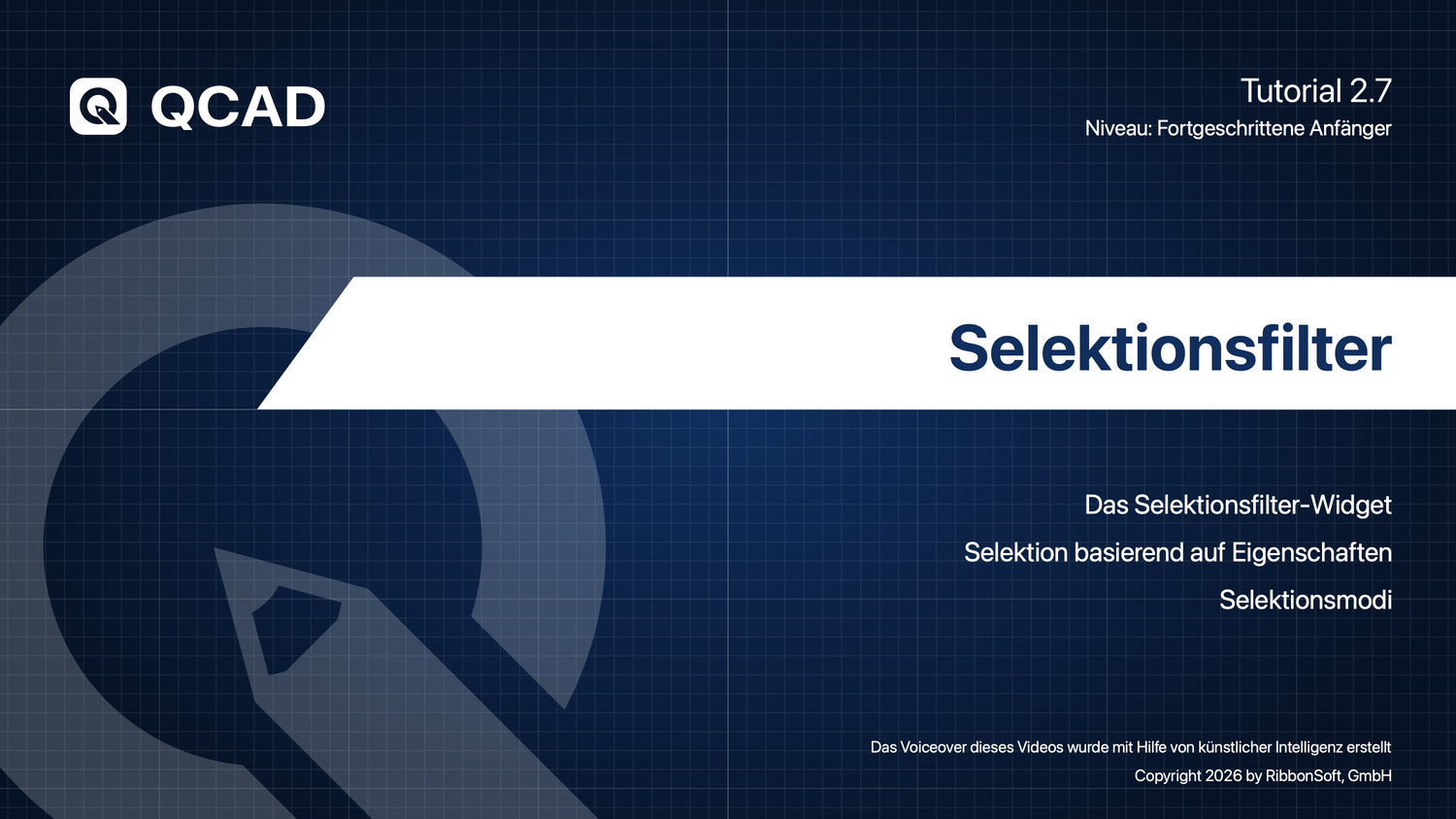 2.7 Selektionsfilter